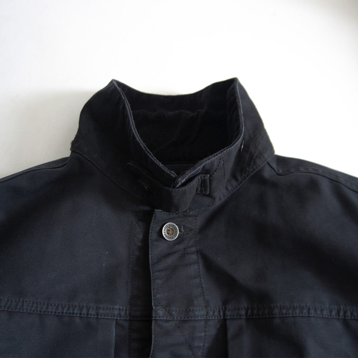 Engineered Garments Black Cotton Trucker Jacket Size M