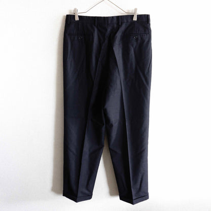 GIORGIO ARMANI 80s-90s Black 2-Pleat Trousers Size 52