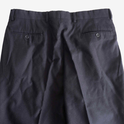 GIORGIO ARMANI 80s-90s Black 2-Pleat Trousers Size 52