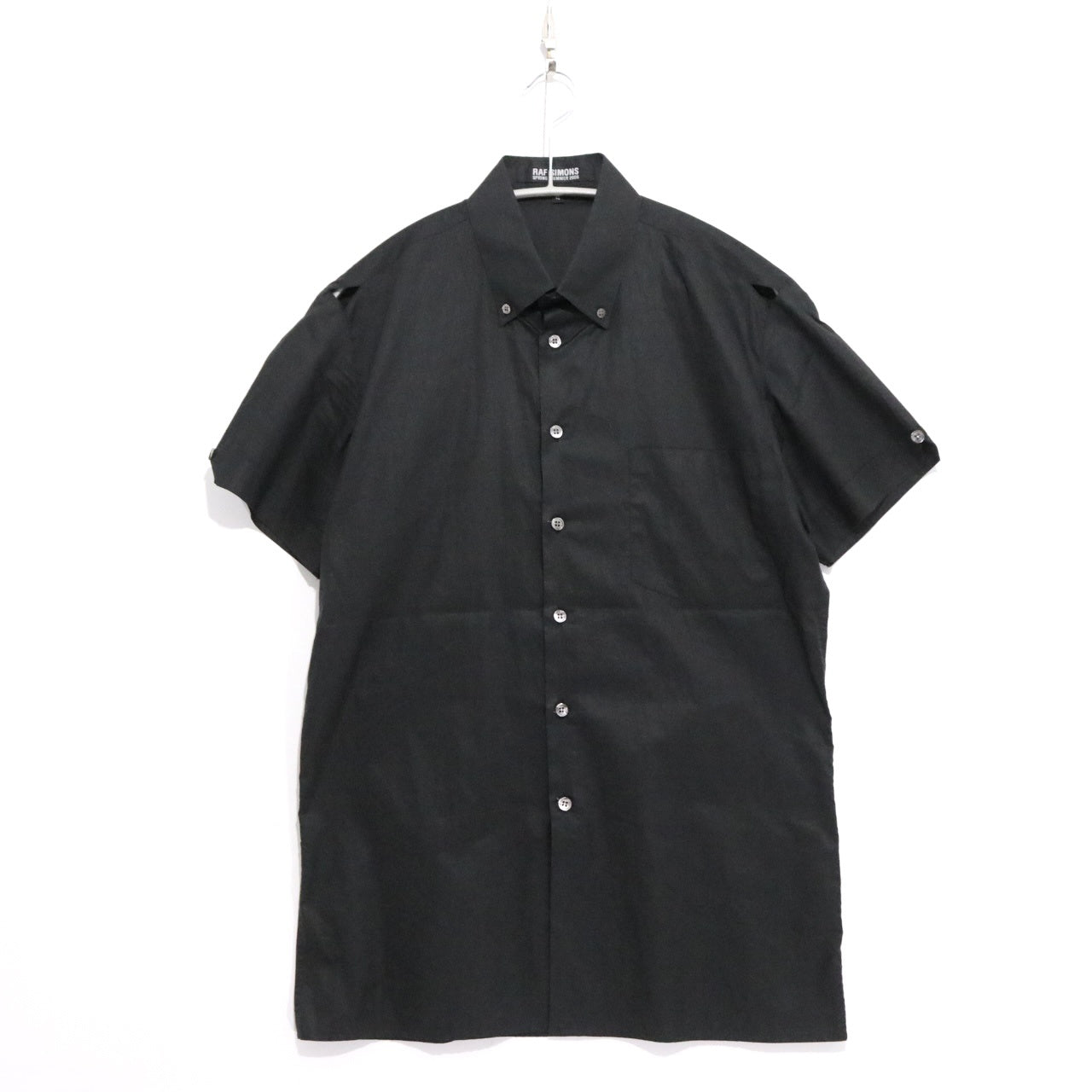 RAF SIMONS 06SS Icarus Button Down Shirt Black Size 46