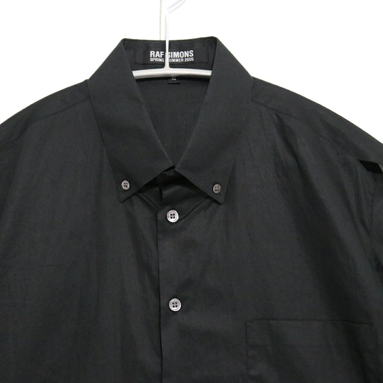 RAF SIMONS 06SS Icarus Button Down Shirt Black Size 46