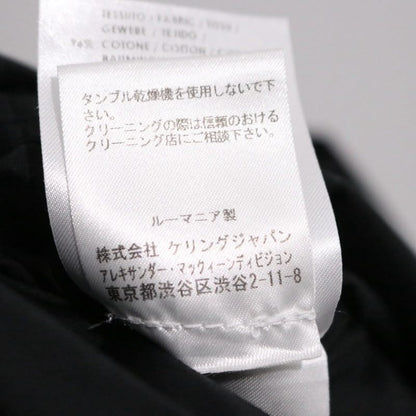 Alexander McQueen 13SS Back Strap BD Shirt Black Size 46