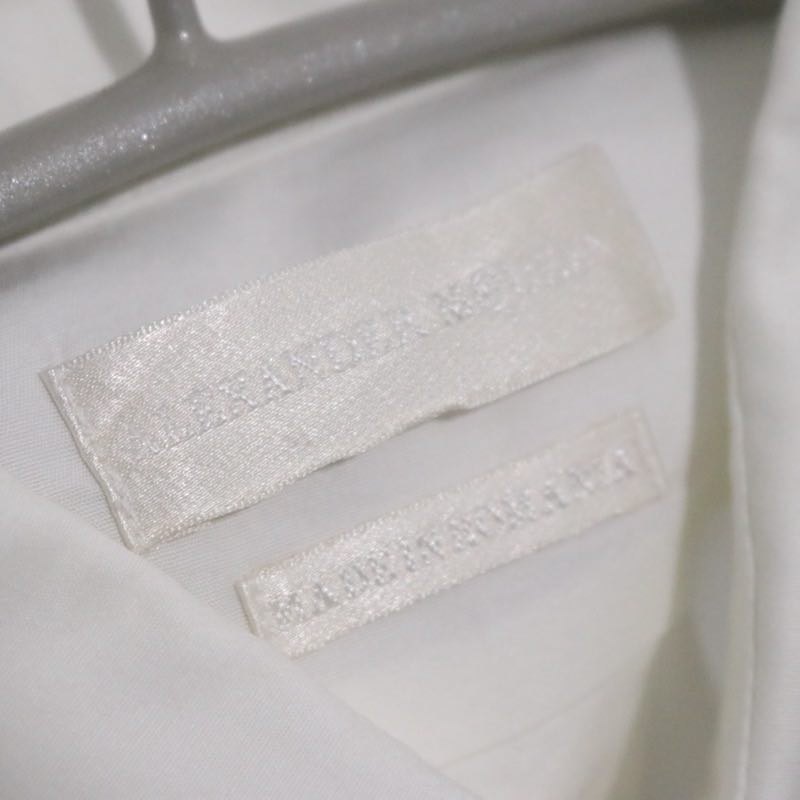 Alexander McQueen 13SS Back Strap Shirt White Size 46