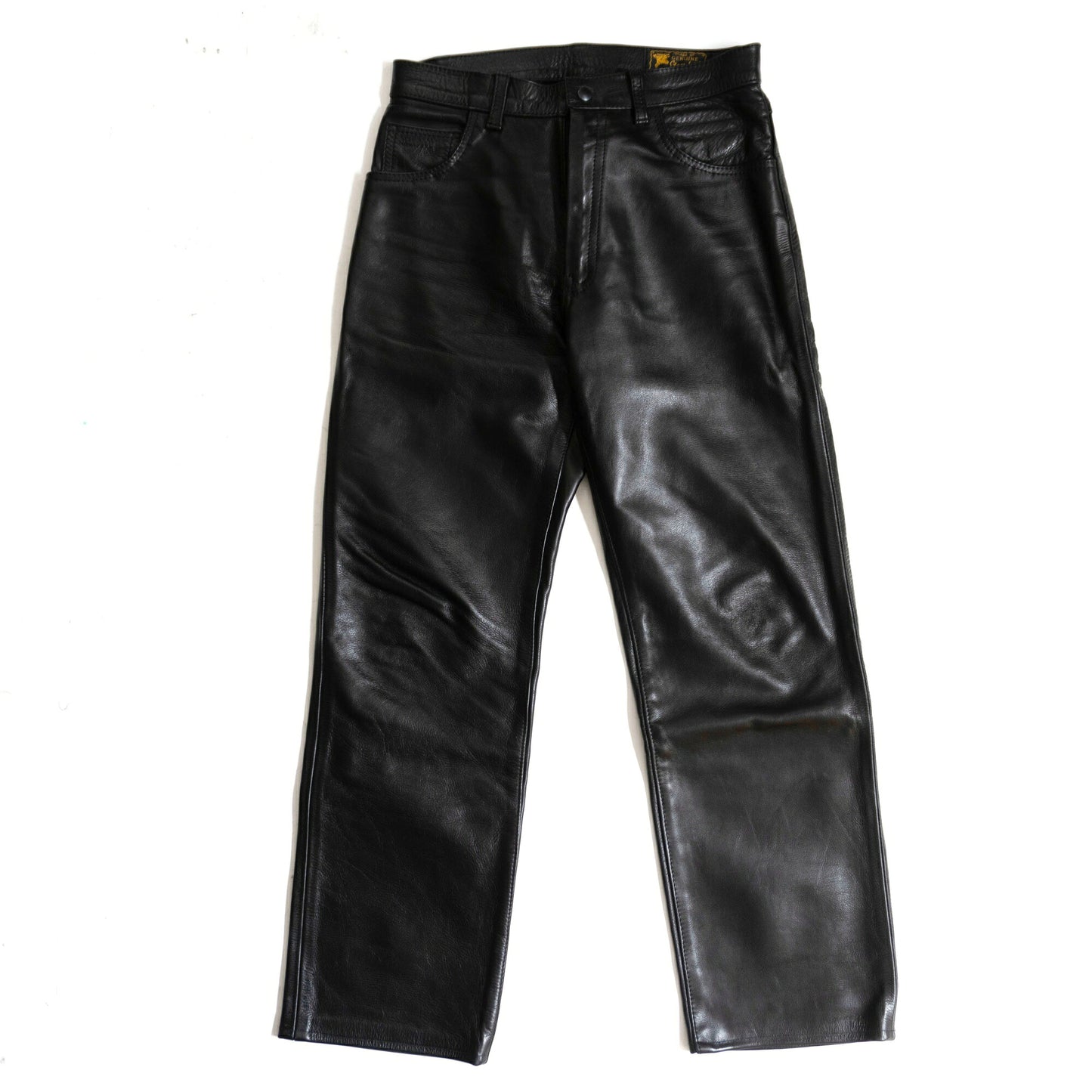 AERO LEATHER Black Steerhide Leather Pants Size 32