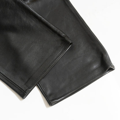 AERO LEATHER Black Steerhide Leather Pants Size 32