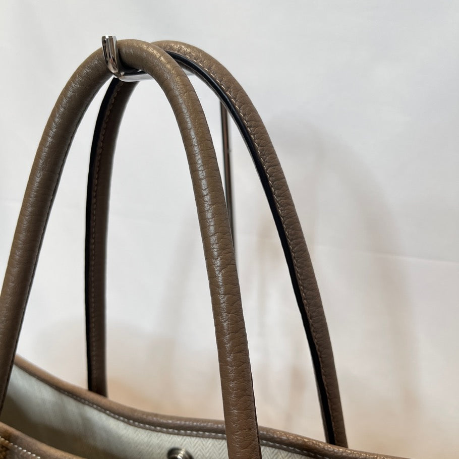 Hermes Garden Party PM Etoupe Leather Tote Bag Size ONE SIZE
