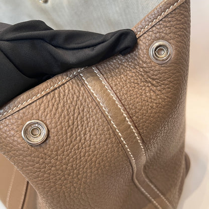 Hermes Garden Party PM Etoupe Leather Tote Bag Size ONE SIZE
