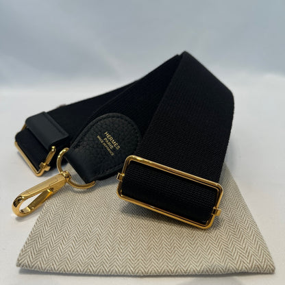 Hermes Evelyne PM Taurillon Clemence Bag Black Size ONE SIZE