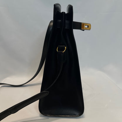 Hermes Kelly Sport MM Box Calf Bag Black Size ONE SIZE