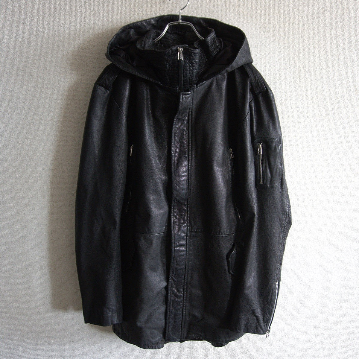 14th addiction Goatskin Mods Parka Coat Size 3