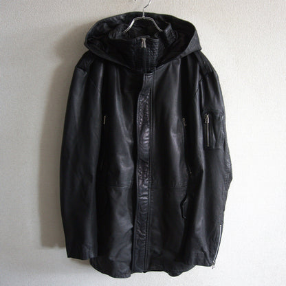 14th addiction Goatskin Mods Parka Coat Size 3