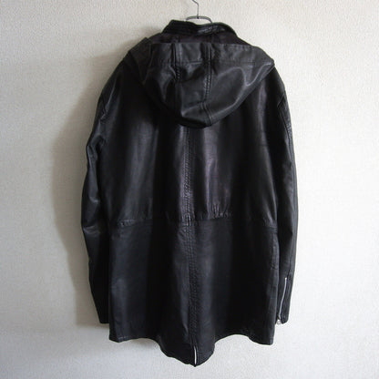 14th addiction Goatskin Mods Parka Coat Size 3
