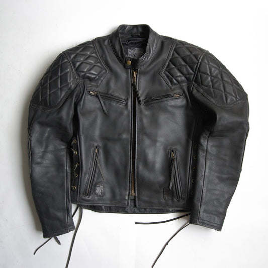 KADOYA EVO Padded Single Riders Cowhide Jacket Black Size L