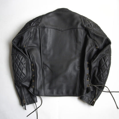 KADOYA EVO Padded Single Riders Cowhide Jacket Black Size L