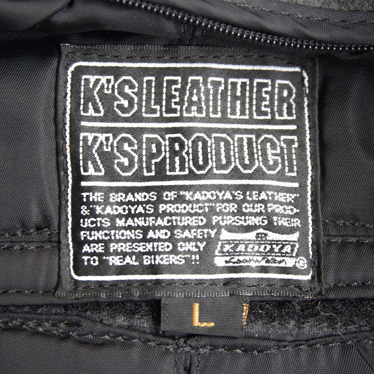 KADOYA EVO Padded Single Riders Cowhide Jacket Black Size L