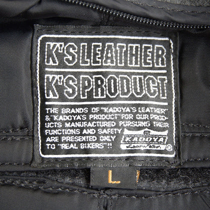 KADOYA EVO Padded Single Riders Cowhide Jacket Black Size L