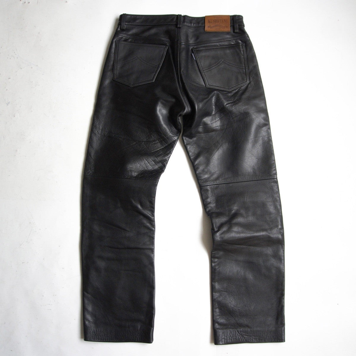 KUSHITANI Black Leather Pants Size LL