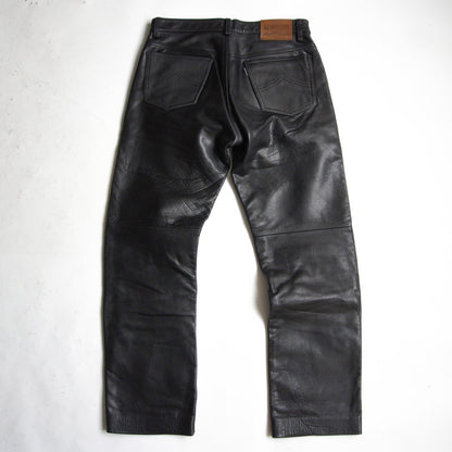 KUSHITANI Black Leather Pants Size LL