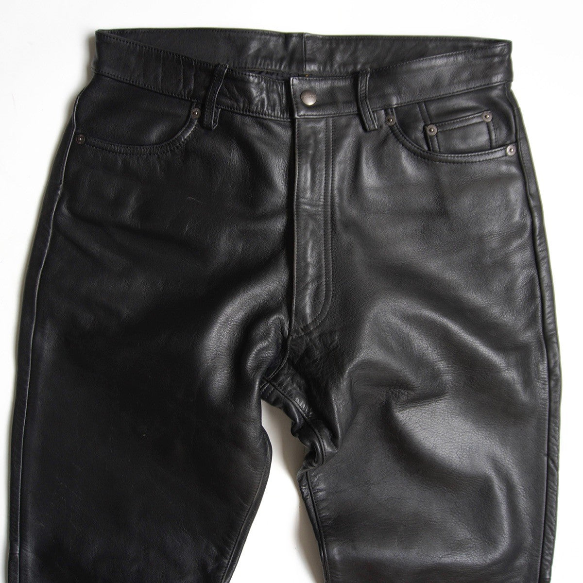 KUSHITANI Black Leather Pants Size LL
