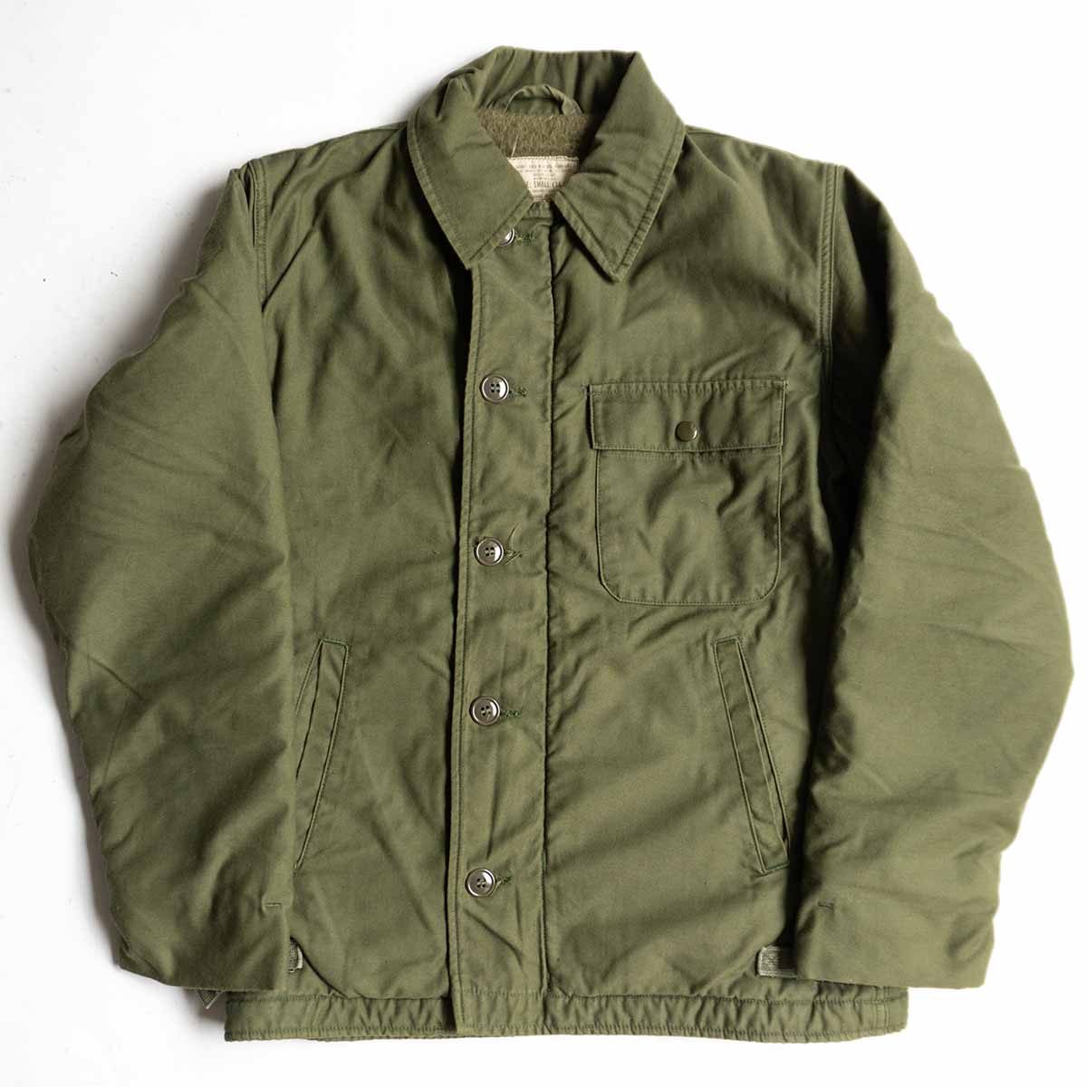 US NAVY 80s A-2 Deck Jacket Size S(34-36)