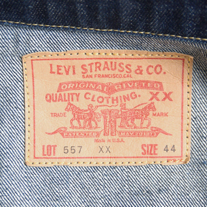 LEVI'S 557XX Big E Type III Valencia Made Denim Jacket Size 44
