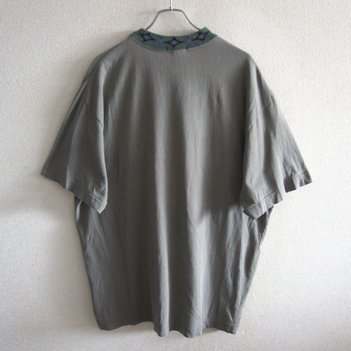 OLD STUSSY 80s Collar Logo Double Print T-Shirt Size XL