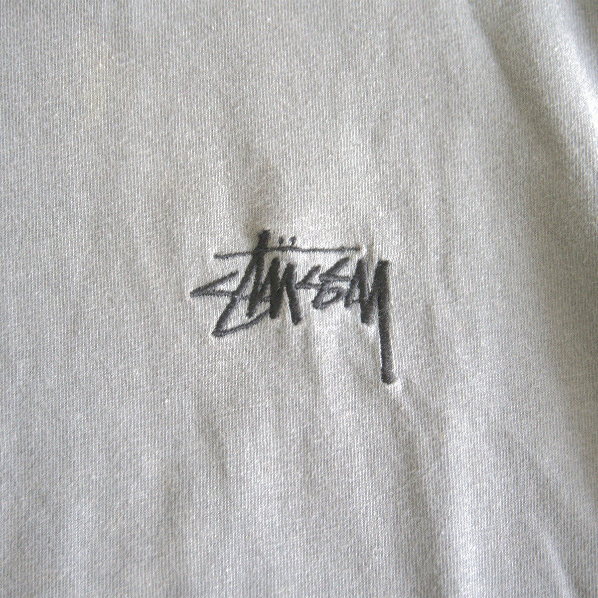 OLD STUSSY 80s Collar Logo Double Print T-Shirt Size XL