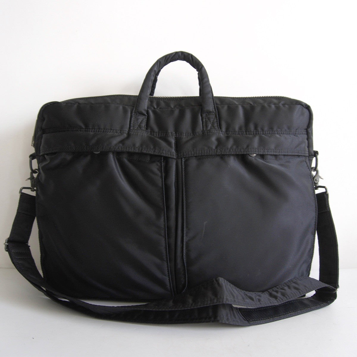 PORTER Tanker Nylon 2-Way Shoulder Briefcase Bag Black