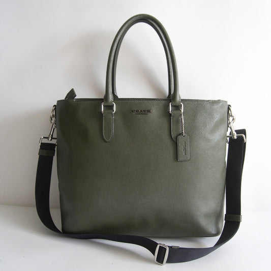 COACH C2842 2-Way Beckett Leather Tote Bag Khaki