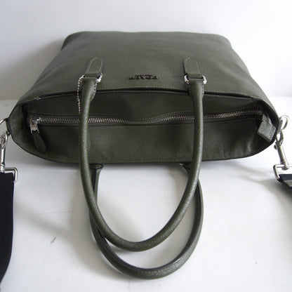 COACH C2842 2-Way Beckett Leather Tote Bag Khaki