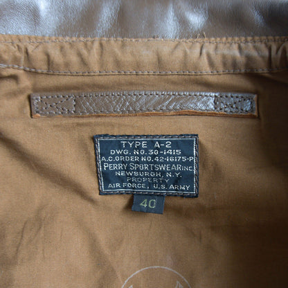 The Real McCoy's PERRY SPORTS WEAR A-2 Horsehide Size 40