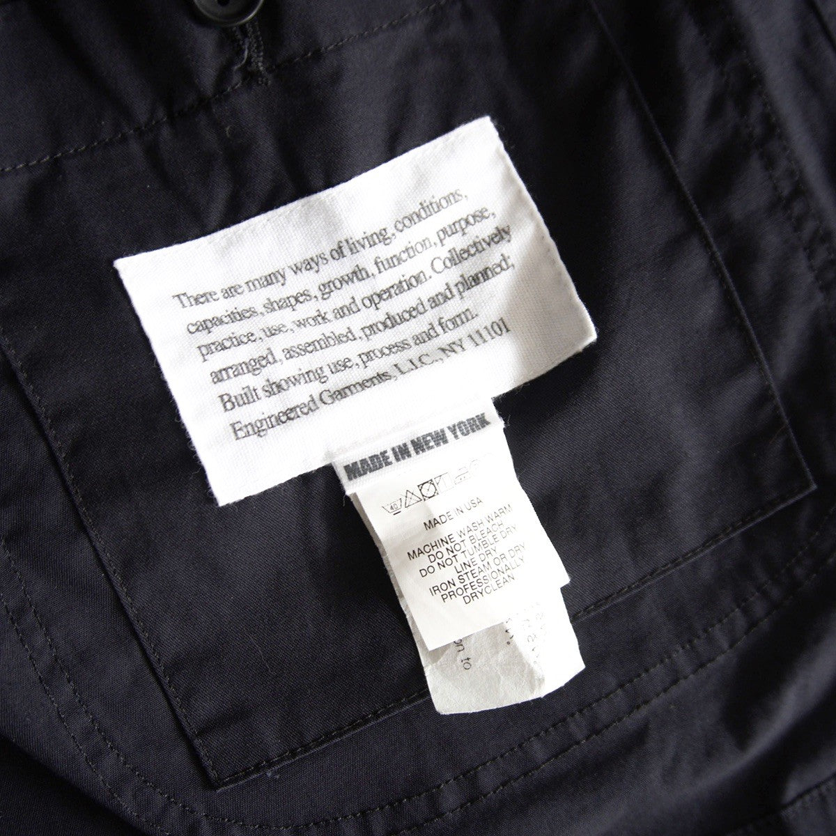 Engineered Garments Navy Cotton Bedford Jacket Size M