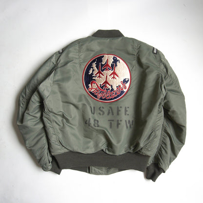 LION UNIFORM Buzz Rickson's 50s MA-1 Sage Green Jacket Size M