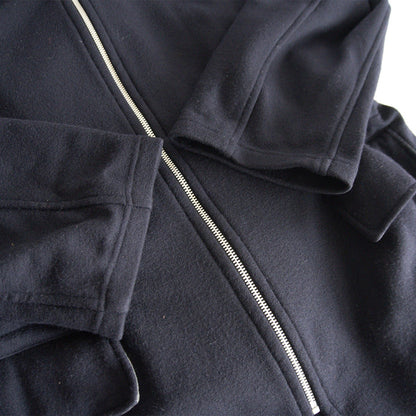 Y's for men 90s Melton Wool Zip-Up Coat Navy Size L