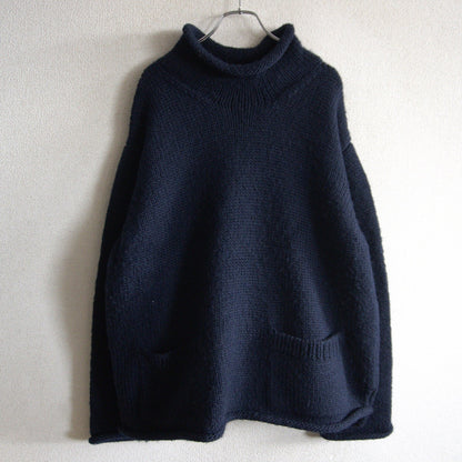 Y's for men 90s Archive Roll Neck Wool Sweater Navy