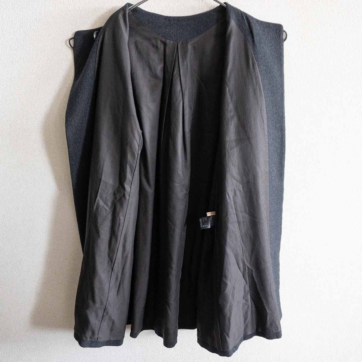ARTS&SCIENCE Tuck Cuff Wool Coat Gray Size 1