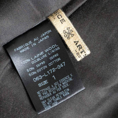 ARTS&SCIENCE Tuck Cuff Wool Coat Gray Size 1