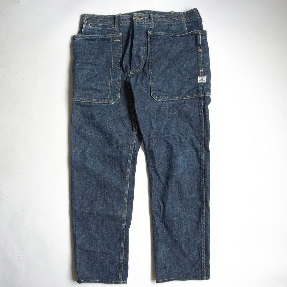 SASSAFRAS Fall Leaf Denim Jeans Size L