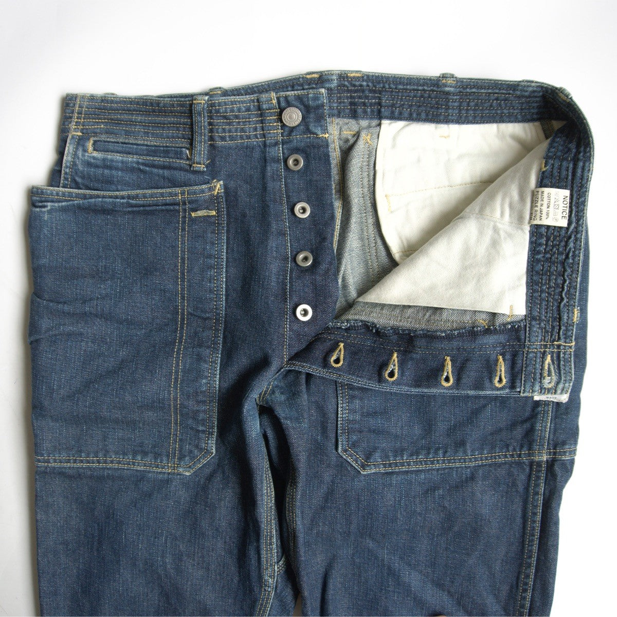 SASSAFRAS Fall Leaf Denim Jeans Size L
