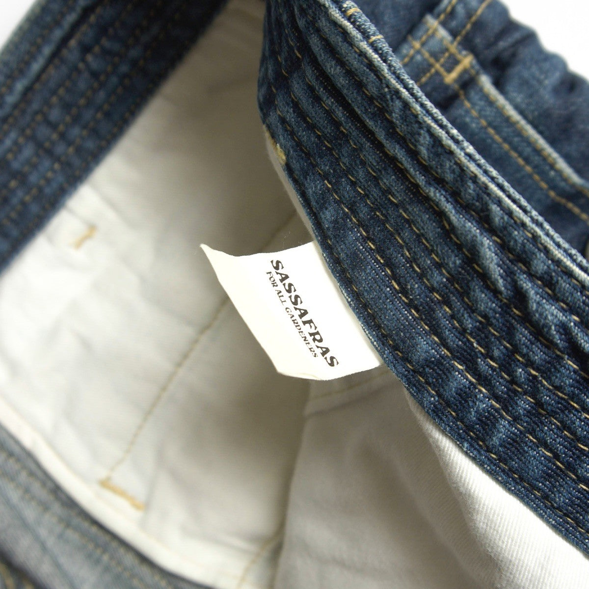SASSAFRAS Fall Leaf Denim Jeans Size L