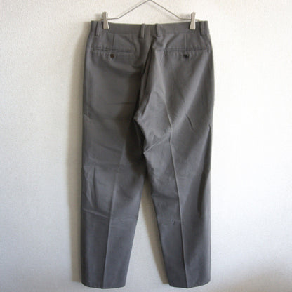 HERMES Peach Skin Cotton Slacks Gray Size 50
