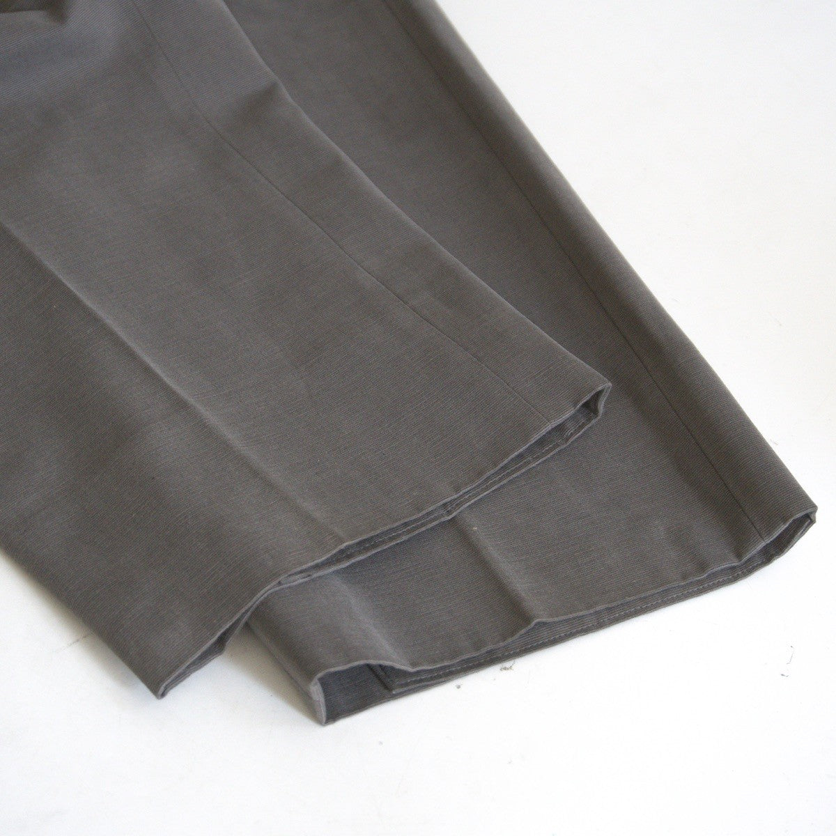 HERMES Peach Skin Cotton Slacks Gray Size 50