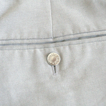 HERMES Peach Skin Cotton Slacks Gray Size 50