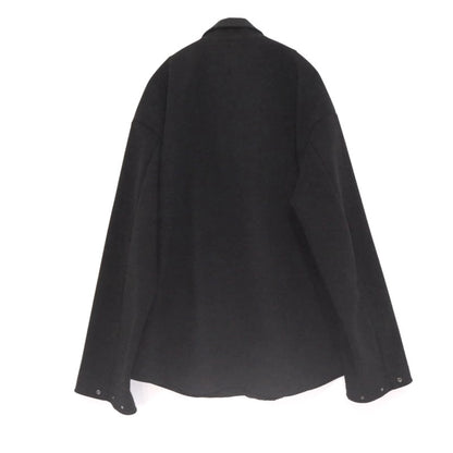 DESCENTE PAUSE Polyester Packable Long Sleeve Shirt Black Size O