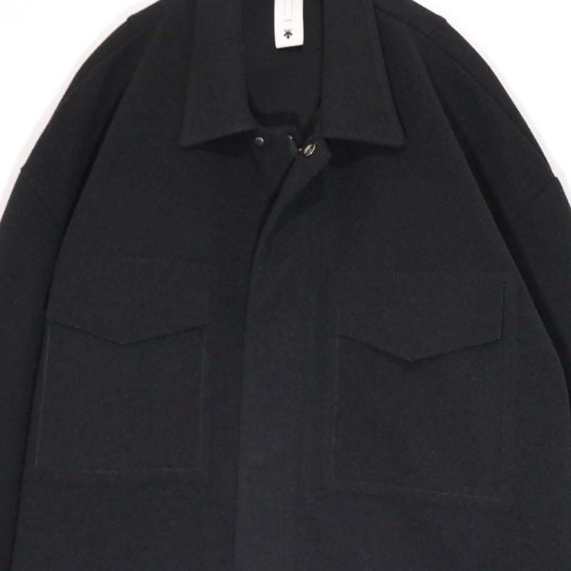 DESCENTE PAUSE Polyester Packable Long Sleeve Shirt Black Size O