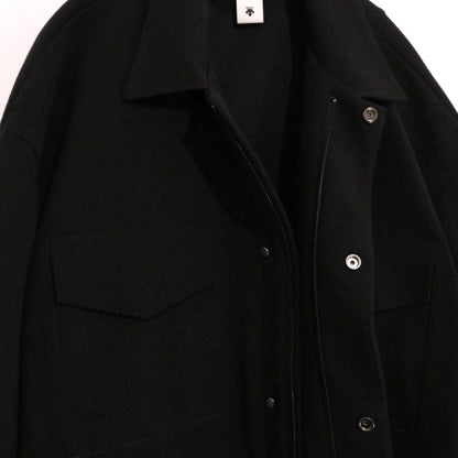 DESCENTE PAUSE Polyester Packable Long Sleeve Shirt Black Size O