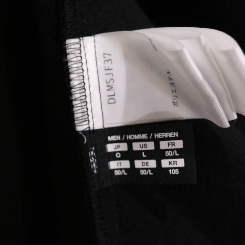 DESCENTE PAUSE Polyester Packable Long Sleeve Shirt Black Size O