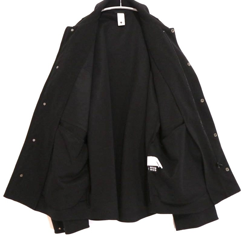 DESCENTE PAUSE Polyester Packable Long Sleeve Shirt Black Size O