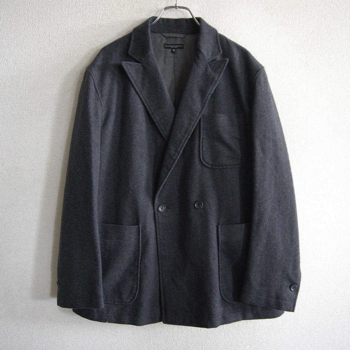 Engineered Garments Newport Jacket W/C Flannel Grey Size S