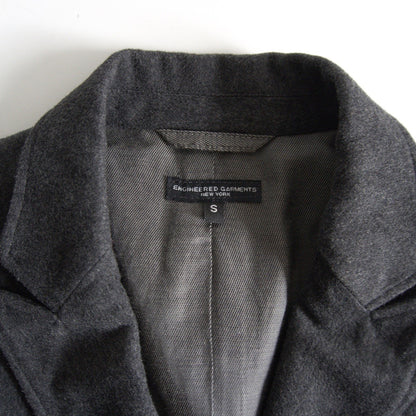 Engineered Garments Newport Jacket W/C Flannel Grey Size S